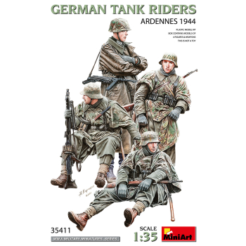 GERMAN TANK RIDERS ARDENNES 1944